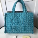 CHANEL zipped shopping bag AS0976 Turquoise HY15531Qu69