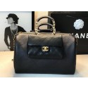 Chanle Large Bowling Bag Grained Calfskin Lambskin & Gold Metal AS1360 Black HY13558PC54