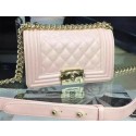 Cheap Boy Chanel mini Flap Shoulder Bag Original Leather A5707 Light Pink HY4389sJ42
