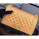 Cheap Chanel Boy Flap Shoulder Bag Gold Original Calfskin Leather A8708 Gold HY26654sJ42