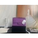 Cheap Chanel classic handbag Lambskin & silver Metal V01112 purple HY11324sJ42