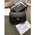 Cheap Copy Chanel classic handbag ostrich A01112 black HY17490Eq45