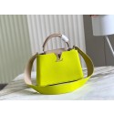 Cheap Fake Louis Vuitton CAPUCINES BB M48865 Lemon&light gray HY13265BC48
