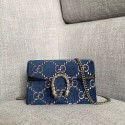 Cheap Gucci Dionysus GG velvet super mini bag 476432 blue HY3707sZ66