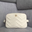 Cheap Gucci GG Marmont matelasse belt bag 523380 white HY8769sJ42