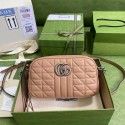 Cheap Gucci GG Marmont small shoulder bag 447632 Rose beige HY12832sZ66