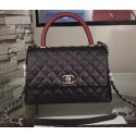 Copy 1:1 Chanel Shoulder Tote Bag Original Caviar Leather A7780 Black HY26398xD64