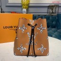 Copy Best Louis Vuitton Original Leather Neonoe M44717 Brown HY25624Qc72