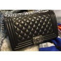 Copy Boy Chanel Flap Shoulder Bag Sheepskin Leather A67086 Black HY15172Kn92
