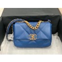 Copy Chanel 19 flap bag AS1160 blue HY9697Kn92
