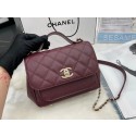 Copy Chanel small flap bag Calfskin & Gold-Tone Metal A93749 Burgundy HY13117Zn71