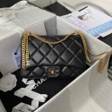 Copy Chanel SMALL Lambskin FLAP BAG AS1793 BLACK HY4357Zn71