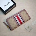 Copy Gucci GG canvas zipper wallet 353651 light pink HY23920Ey31