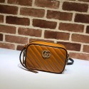 Copy Gucci GG Marmont Matelasse mini Bag 448065 brown HY6912Zn71