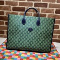 Copy Gucci GG shopping bag 659980 green HY4952Kn92