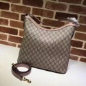 Copy Gucci Miss GG Canvas Hobo Bag 414930 Pink HY21012Kn92