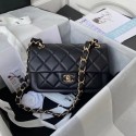 Designer Replica Chanel leather Shoulder Bag AS2798 black HY14037CF36