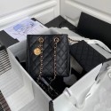 Designer Replica Chanel Original Lather Shopping bag AS1844 black HY25352CF36
