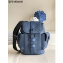 Designer Replica Louis Vuitton Christopher XS Backpack Taurillon Leather M58495 Navy HY3452CF36