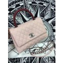 Fake Best Chanel Classic Top Flap Bag Original Leather A98088 Pink HY11317Nk59
