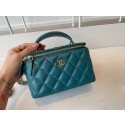 Fake Best Chanel Original Small classic chain box handbag AP2199 blue HY8397Nk59