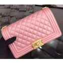 Fake Boy Chanel Flap Shoulder Bag Pink Sheepskin Leather A67086 Gold HY12559Sq37