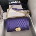 Fake Boy chanel handbag V67086 purple HY12077xE84