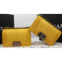 Fake Boy Chanel mini Flap Bag Original Python Leather A67085 Yelllow HY12677lF58