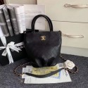 Fake Chanel Calfskin & gold-Tone Metal S0657 black HY5651EQ38