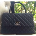 Fake Chanel Classic Top Handle Bag Original Cannage Pattern A95168 Black HY10630ny77