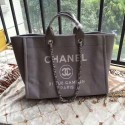 Fake Chanel Deauville Tote Bag Original Canvas Leather A68047-11 HY7882qZ31