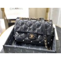 Fake Chanel flap bag AS1202 black HY23376RY48