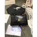 Fake Chanel flap bag with top handle A93737 black HY23906uQ71