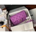 Fake Chanel flap Imitation Pearls bag AS1436 Lavender HY911uQ71