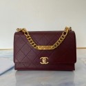 Fake Chanel Flap Shoulder Bag Original leather AS2764 Wine HY25409yQ90