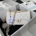 Fake CHANEL MEDIUM FLAP BAG AS2820 white HY22662xE84