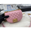Fake CHANEL MESSENGER BAG MINI BOY AS3315 pink HY5327qZ31