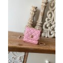 Fake Chanel mini Shoulder Bag Lambskin & Gold-Tone Metal 88631 pink HY14890kw88