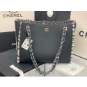 Fake Chanel Original Leather Shopping Bag AS8485 black HY14055tu77