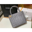 Fake Chanel Tote Bag Grained Calfskin&Gold-Tone Metal AS1804 gray HY10122lF58