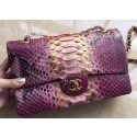 Fake Cheap Chanel 2.55 Series Flap Bags Light Purple Pink Original Python Leather A1112SA Gold HY16405Kt89