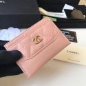 Fake Cheap Chanel classic wallet Calfskin & Gold-Tone Metal A84368 pink HY20055Kt89