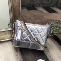 Fake Cheap Chanel Gabrielle Shoulder Bag Original Sheepskin Leather A93841 Silver HY21150Kt89