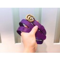 Fake Gucci 20MM Leather Belt 414517 Purple HY3495Iw51