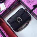 Fake Gucci Dionysus Leather mini Chain Bag 401231 Black HY6780Iw51