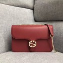 Fake Gucci GG Cowhide top quality Shoulder Bag 510303 red HY2366EQ38