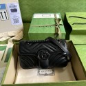 Fake Gucci GG Marmont matelasse mini bag 446744 Black HY16578bz90