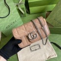 Fake Gucci GG Marmont super mini bag 476433 Rose beige HY21745Iw51