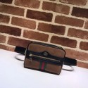 Fake Gucci GG original Nubuck leather waist pack 517076 brown HY19247lF58