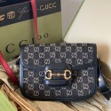 Fake Gucci Horsebit 1955 shoulder bag 602204 Black HY16606uQ71